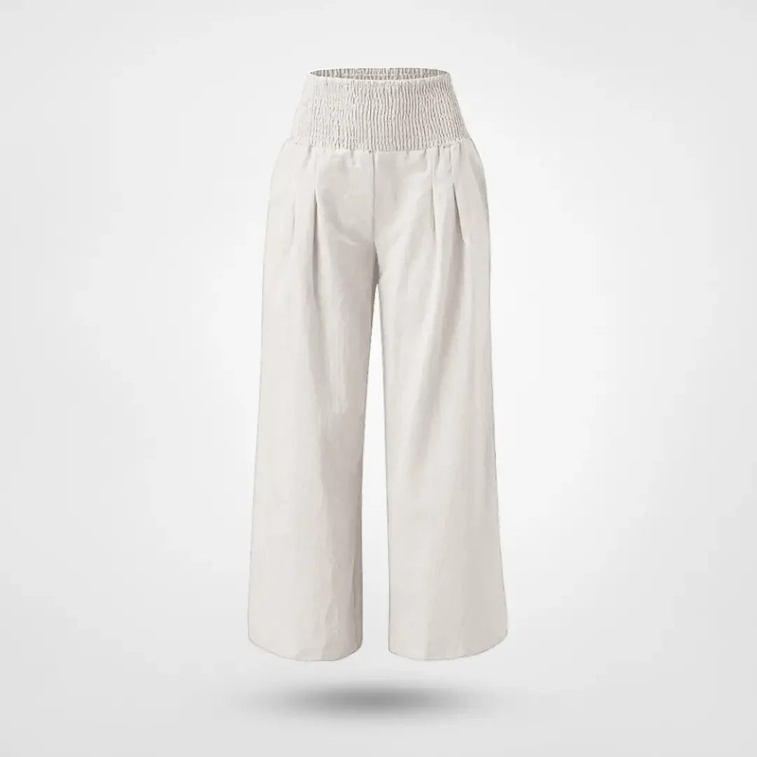 Flora – Elegante bukser med vidde ben