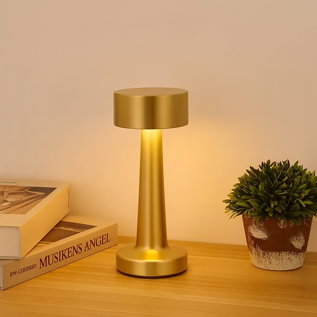 Aurevia | Kompakt, bærbar LED-bordlampe i metal