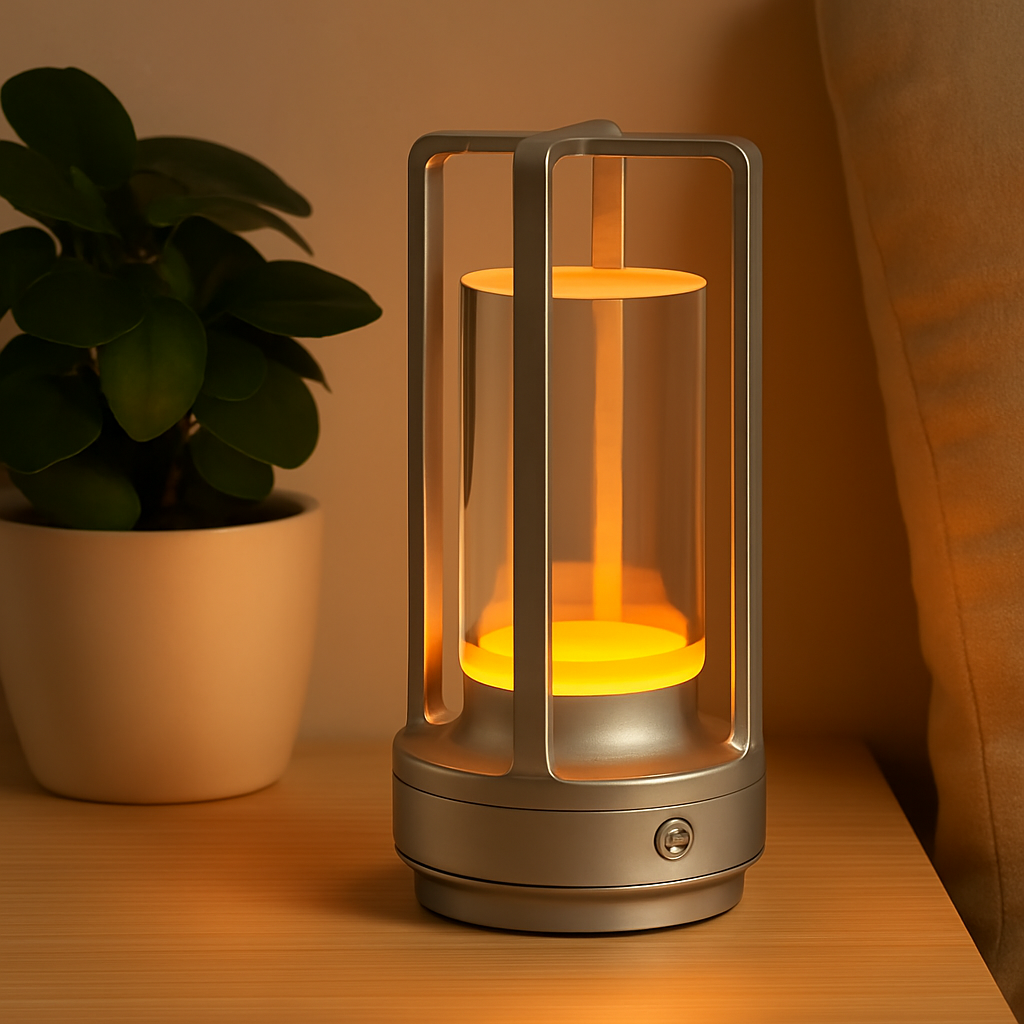 Aurluma| Genopladelig LED Bordlampe Crystal