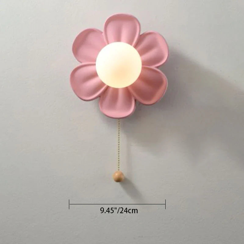 BlomstraLys Kunstnerisk Blomster Væglampe med Elegant Design