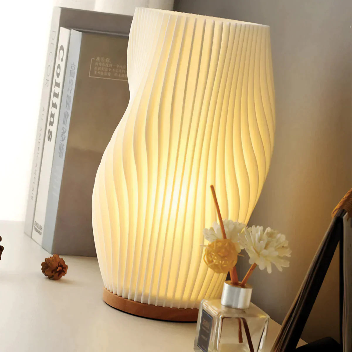 WaveGlow Dual Shade USB-bordlampe