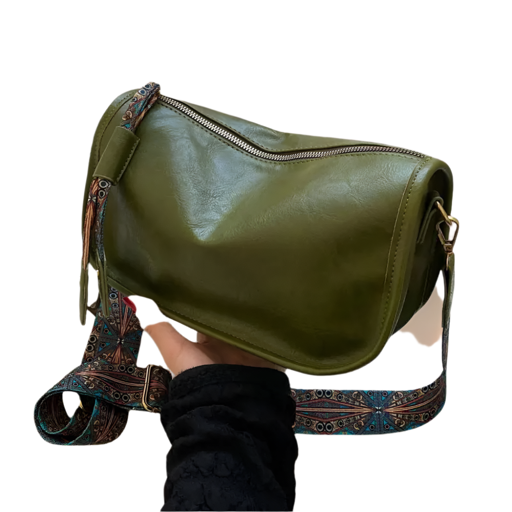 Elegant crossbody-skuldertaske til kvinder med klaplukning