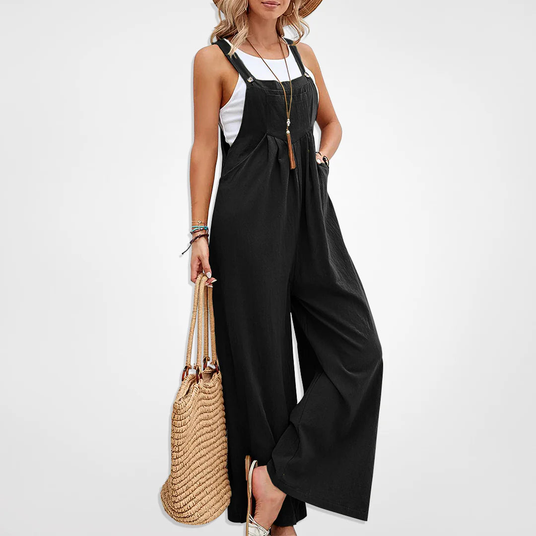 Misty - Casual løs jumpsuit med brede ben