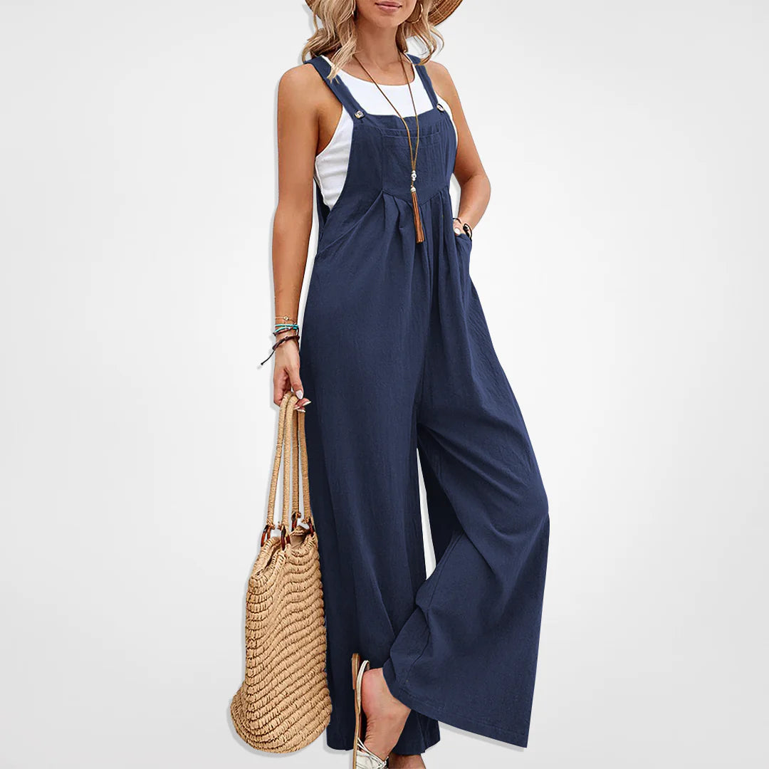 Misty - Casual løs jumpsuit med brede ben