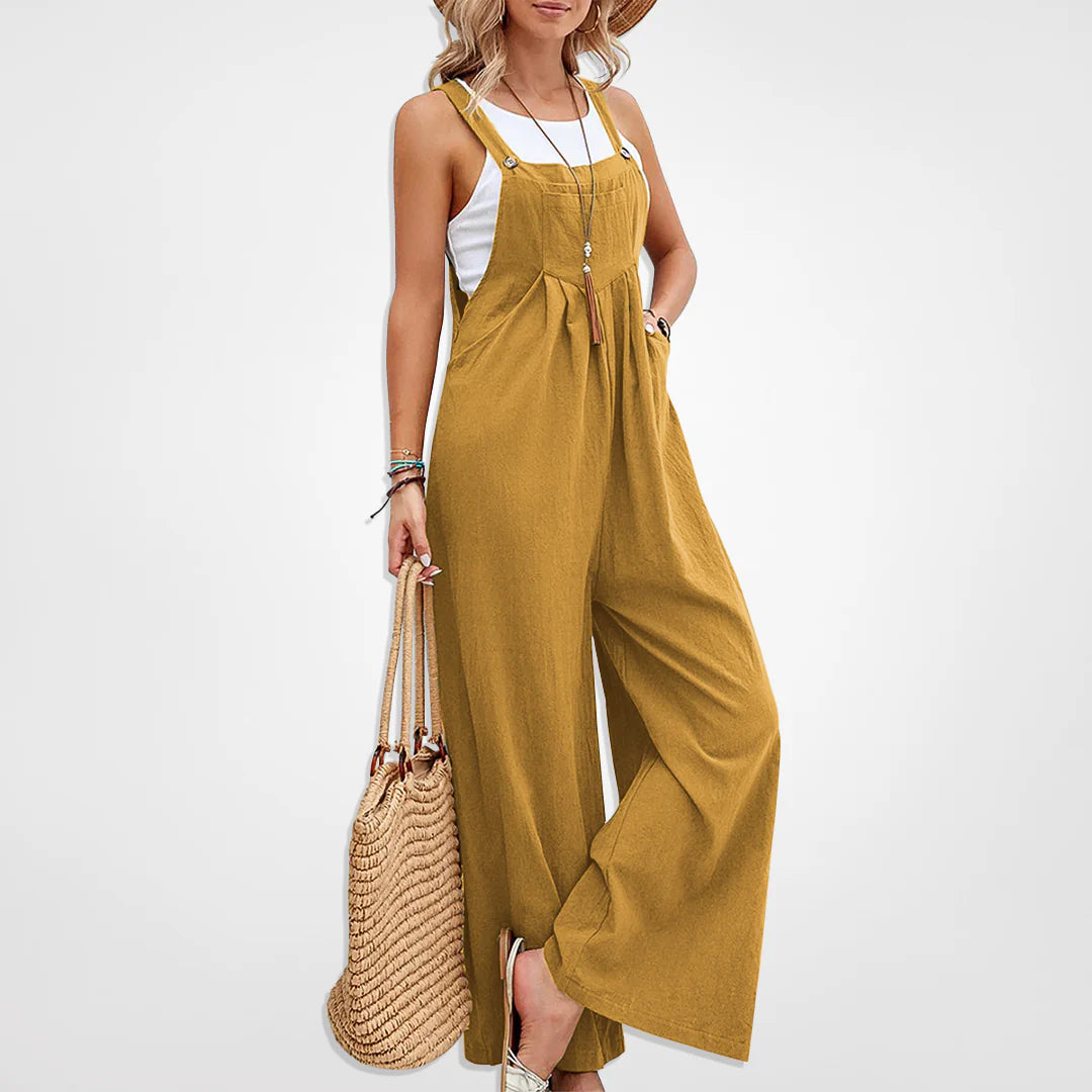 Misty - Casual løs jumpsuit med brede ben