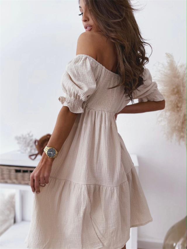 Ella Off-Shoulder Sommerkjole til Kvinder