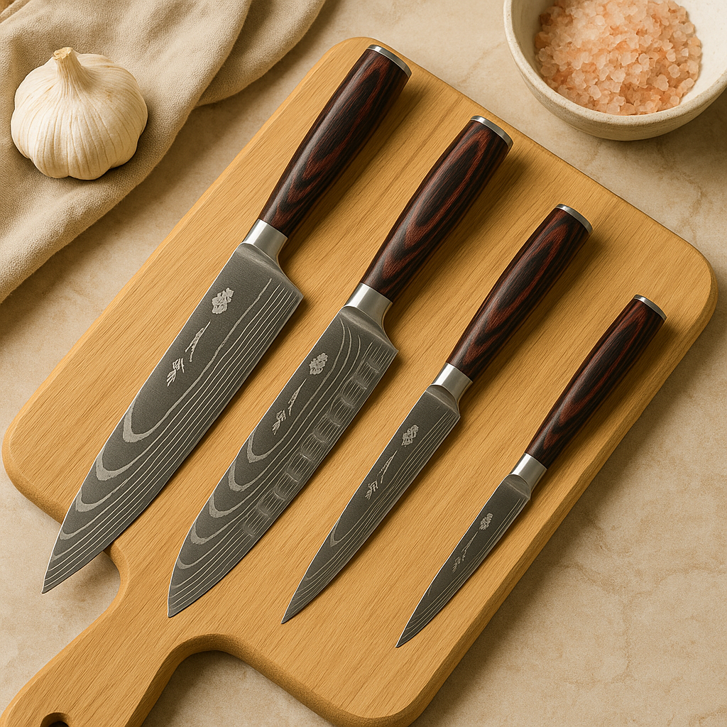 Kurosaki | 4-delt håndsmedet japansk kokkeknivessæt