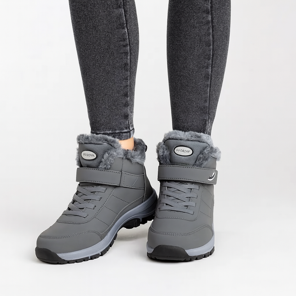 Ivy | Plysmørret foret vinter høj-top sne sneakers til damer