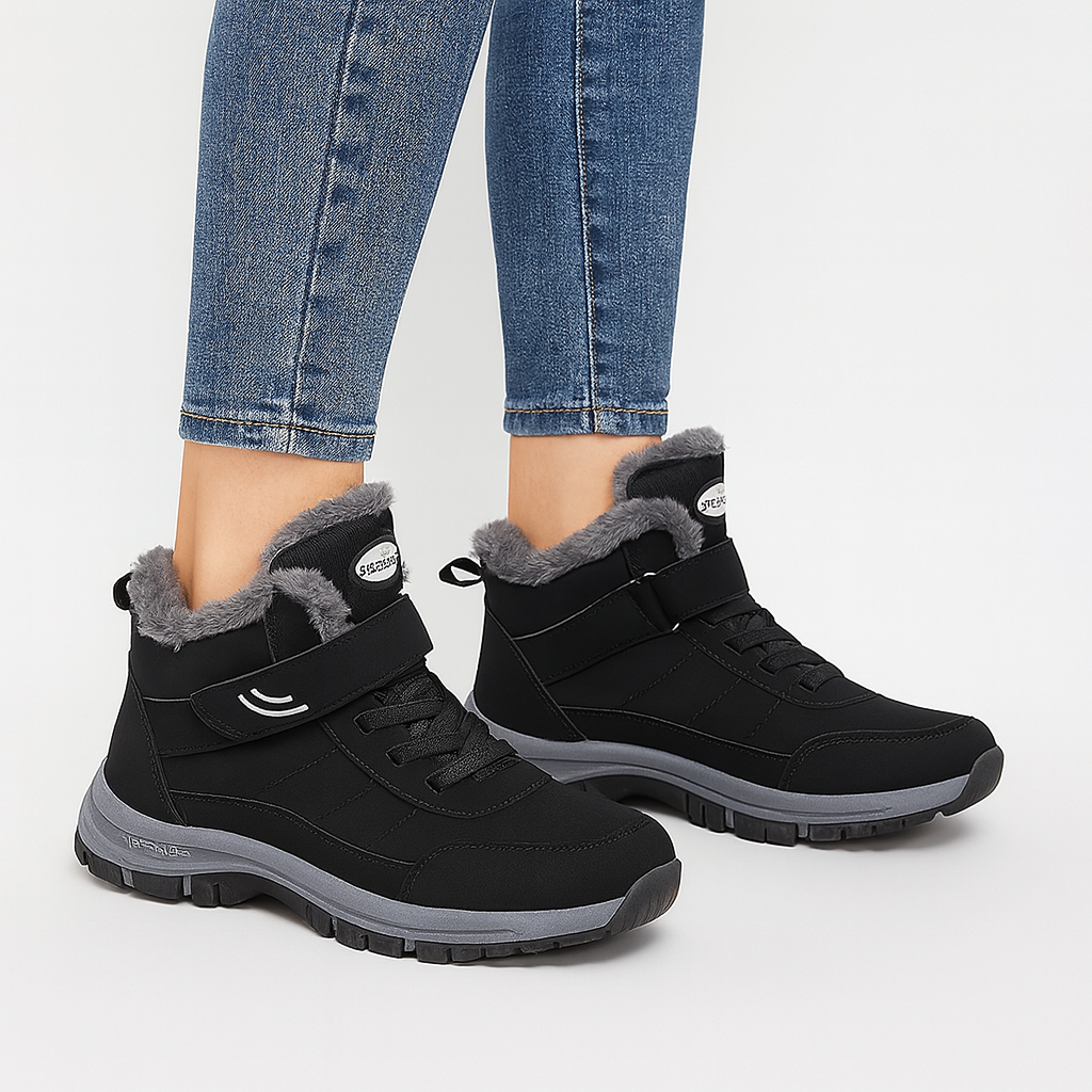 Ivy | Plysmørret foret vinter høj-top sne sneakers til damer