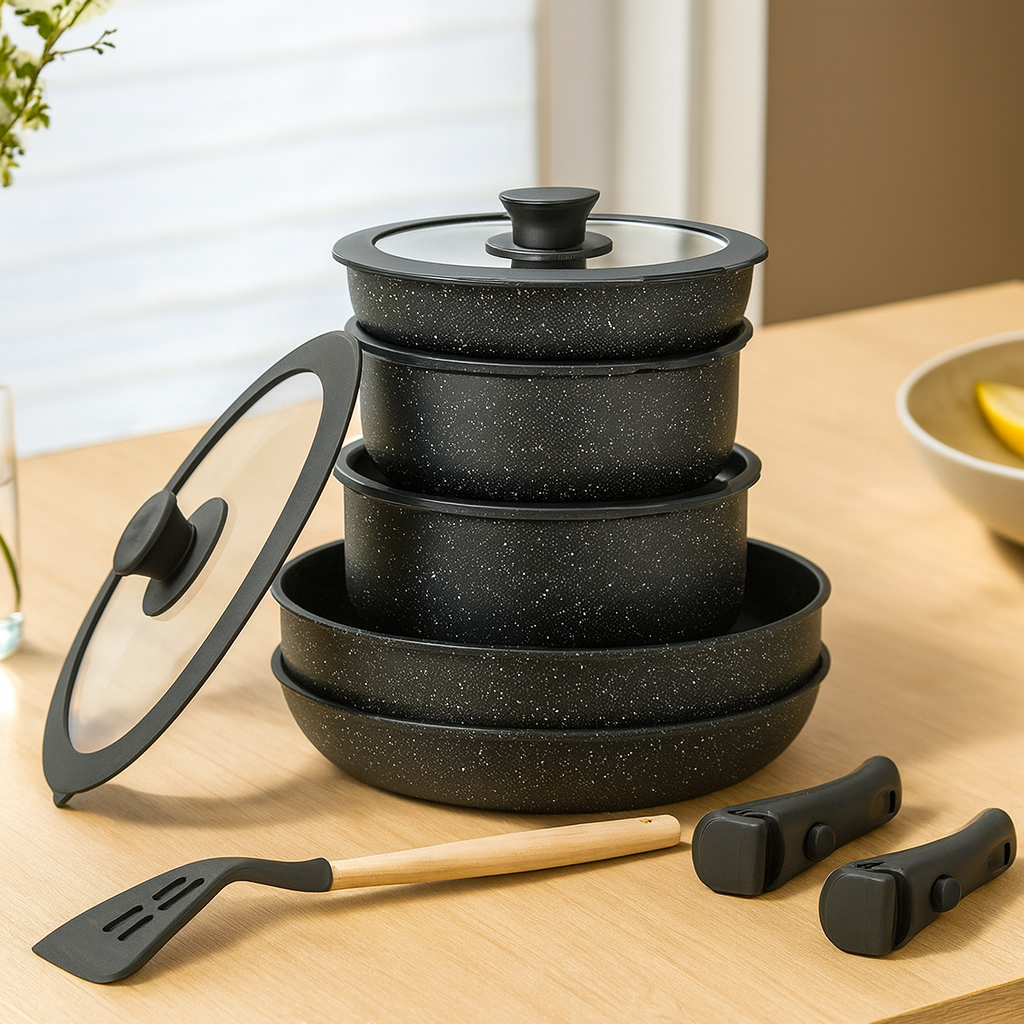 Cuisar | 5-delt keramisk non-stick køkkensæt