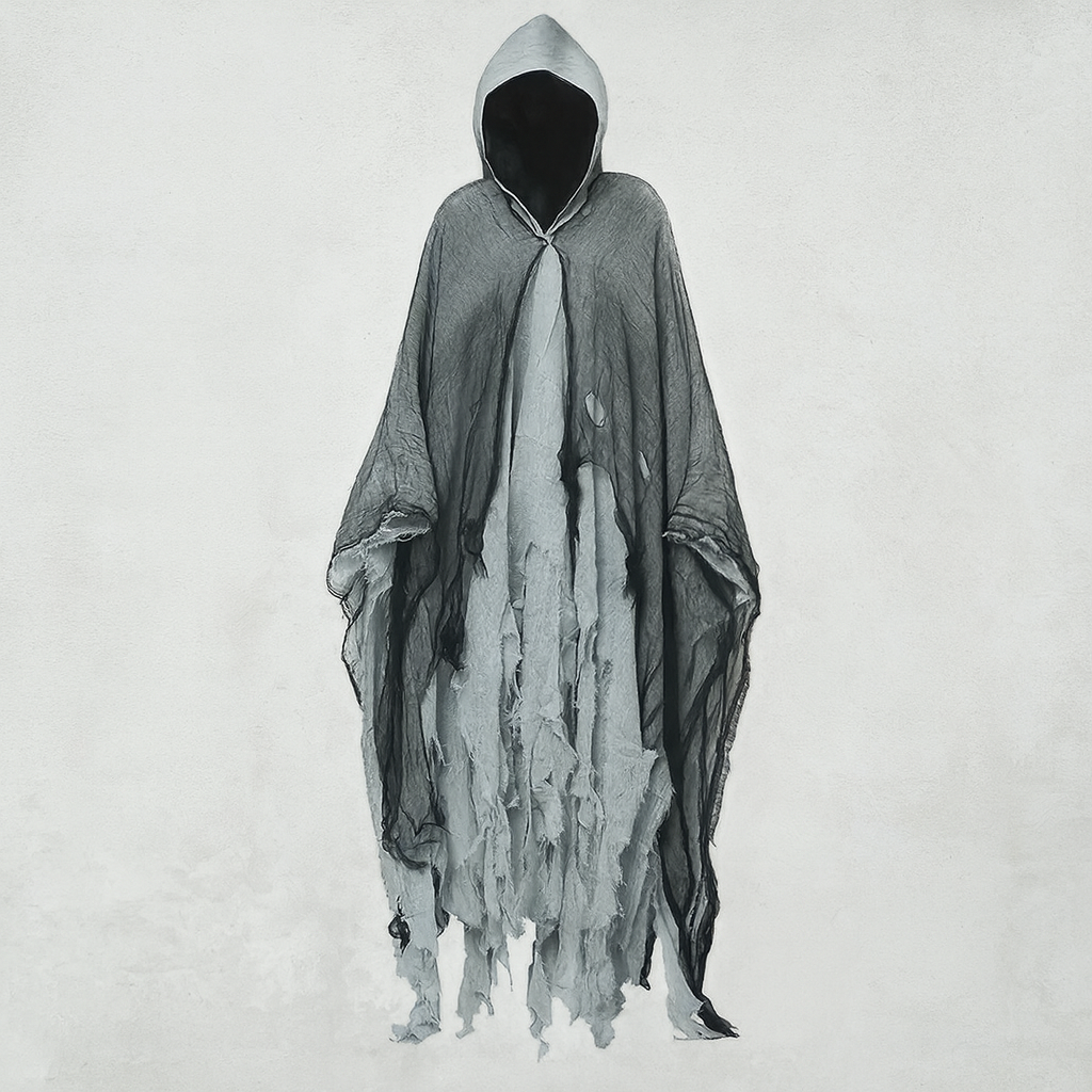Terrifying Skeleton Halloween Cloak with Hood – Uhyggelig Udklædning til Halloween