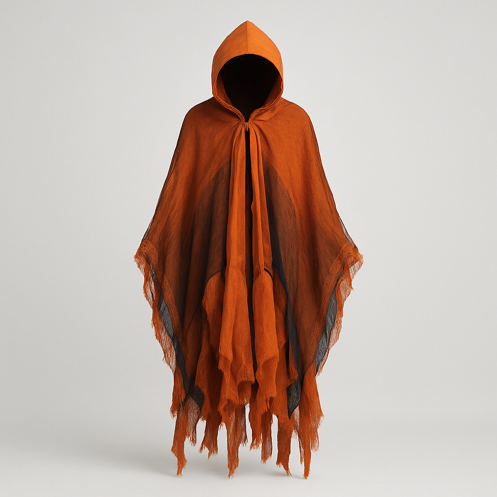 Terrifying Skeleton Halloween Cloak with Hood – Uhyggelig Udklædning til Halloween