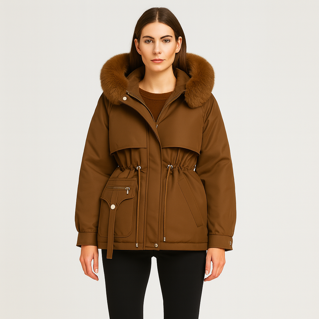 Éliane | Elegant vinterparka i kunstpels