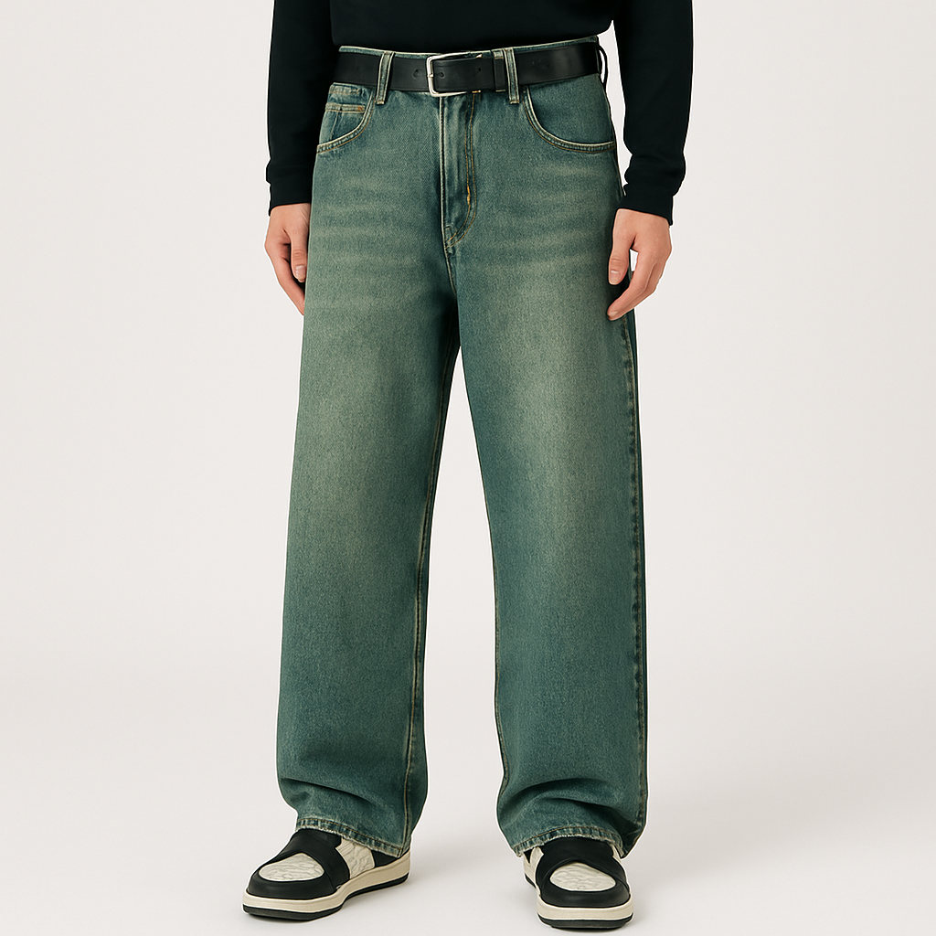 4Legend – Herre Flare Jeans – Afslappet street style, lommer, modent look