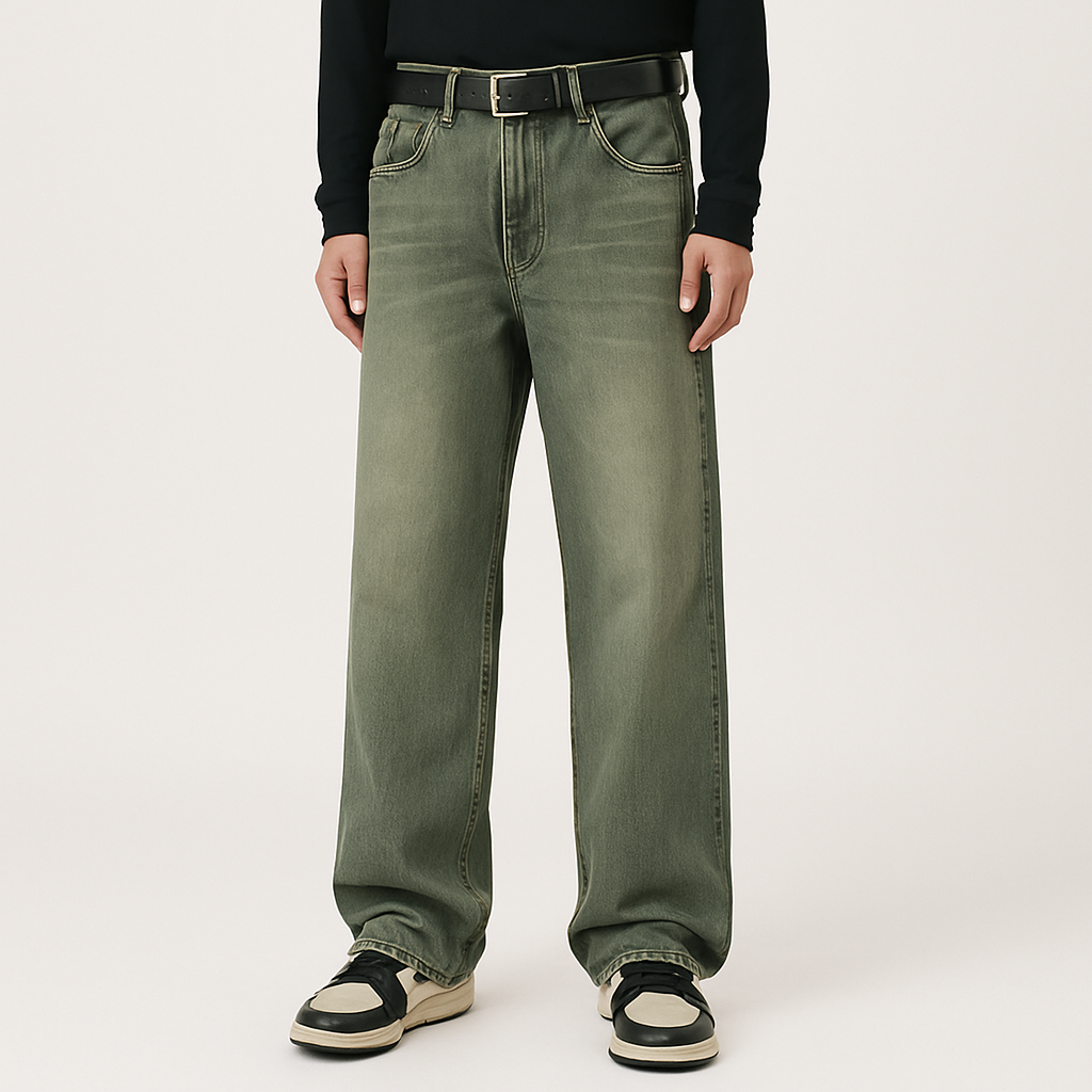 4Legend – Herre Flare Jeans – Afslappet street style, lommer, modent look