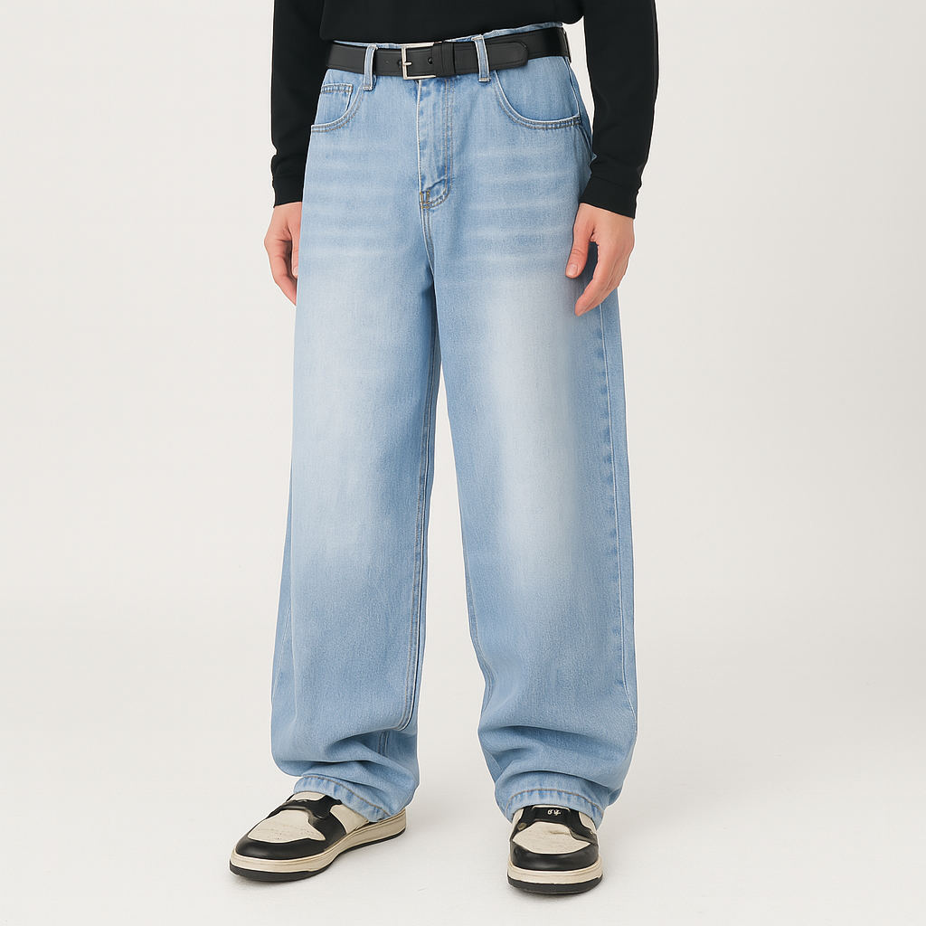 4Legend – Herre Flare Jeans – Afslappet street style, lommer, modent look