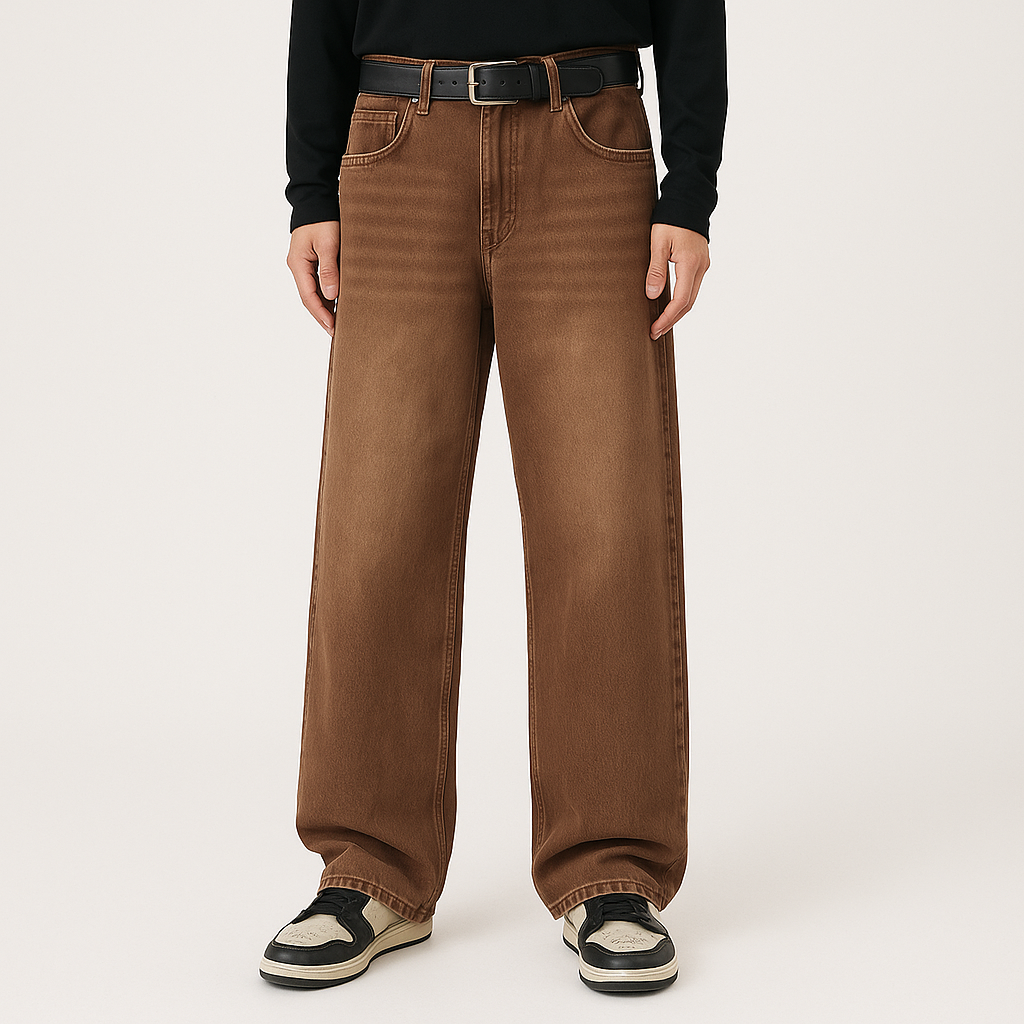 4Legend – Herre Flare Jeans – Afslappet street style, lommer, modent look