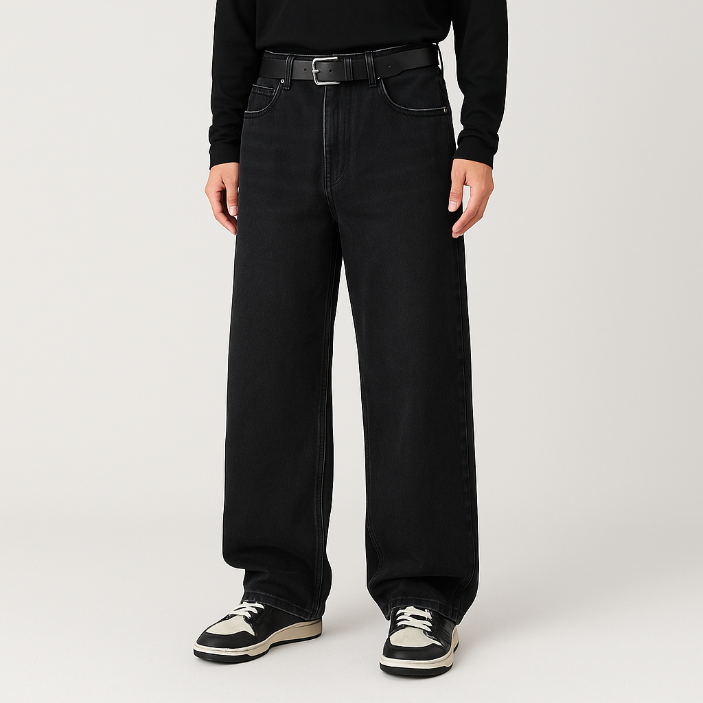 4Legend – Herre Flare Jeans – Afslappet street style, lommer, modent look