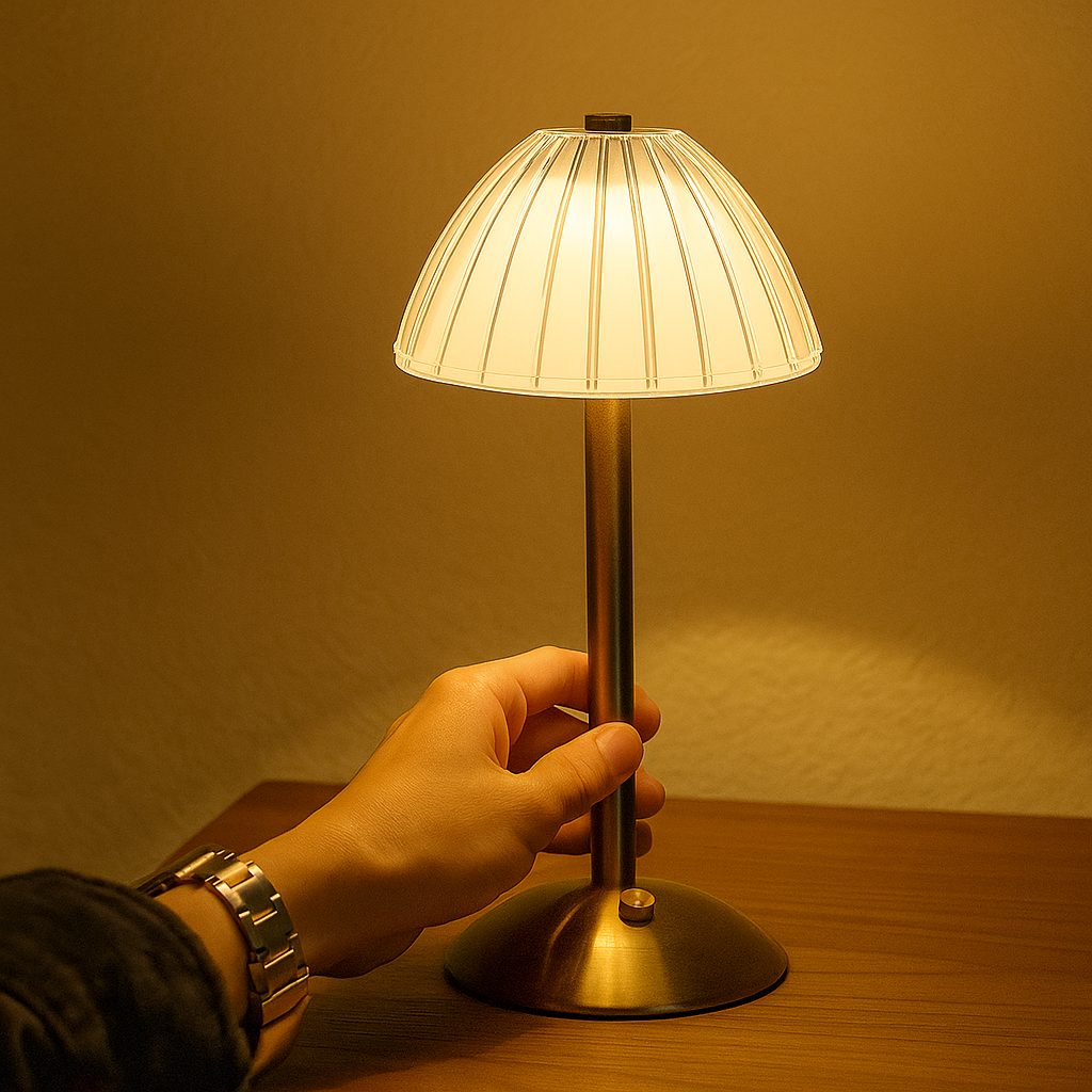 LumiCryst – Ledningsfri LED-krystallampe med touch-betjening