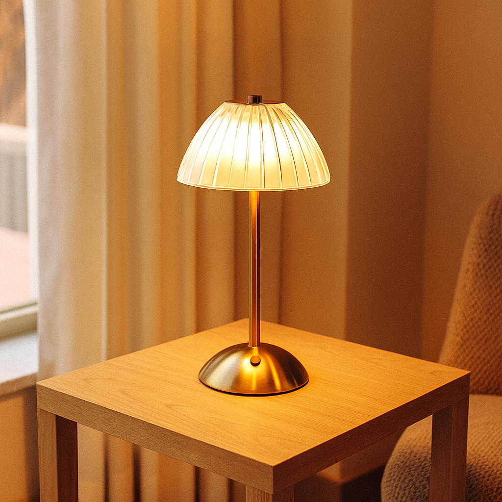 LumiCryst – Ledningsfri LED-krystallampe med touch-betjening