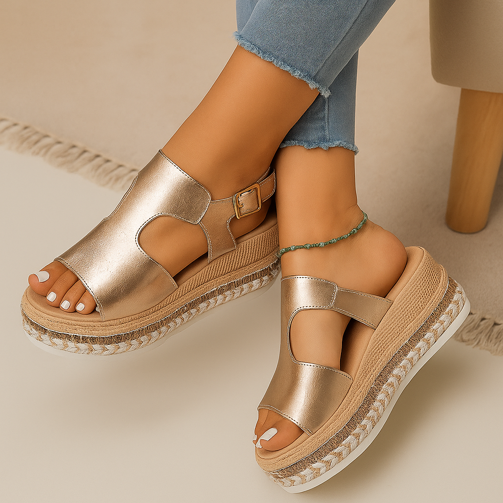 Lina Casual Wedge Footwear – Komfortable og stilfulde kile-sandaler til kvinder