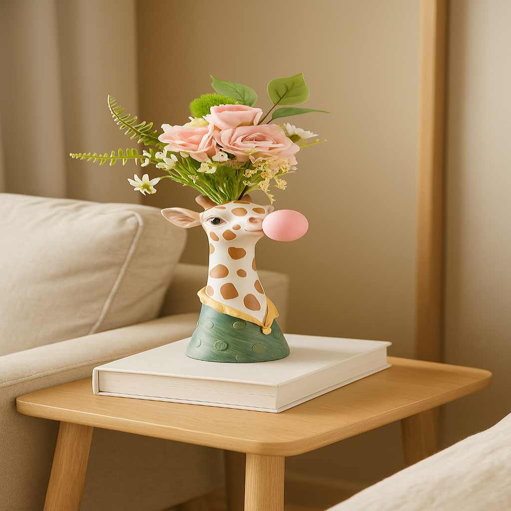 SafariWhimsy – Kunstnerisk, dyreinspireret boblevase