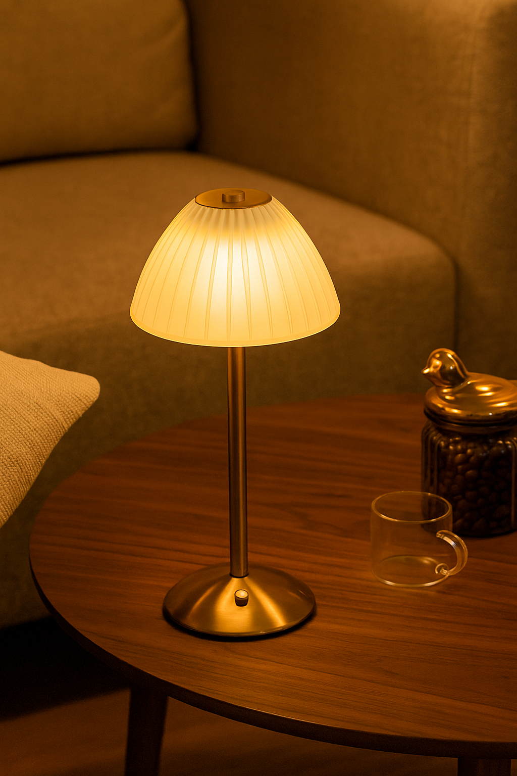 LumiCryst – Ledningsfri LED-krystallampe med touch-betjening