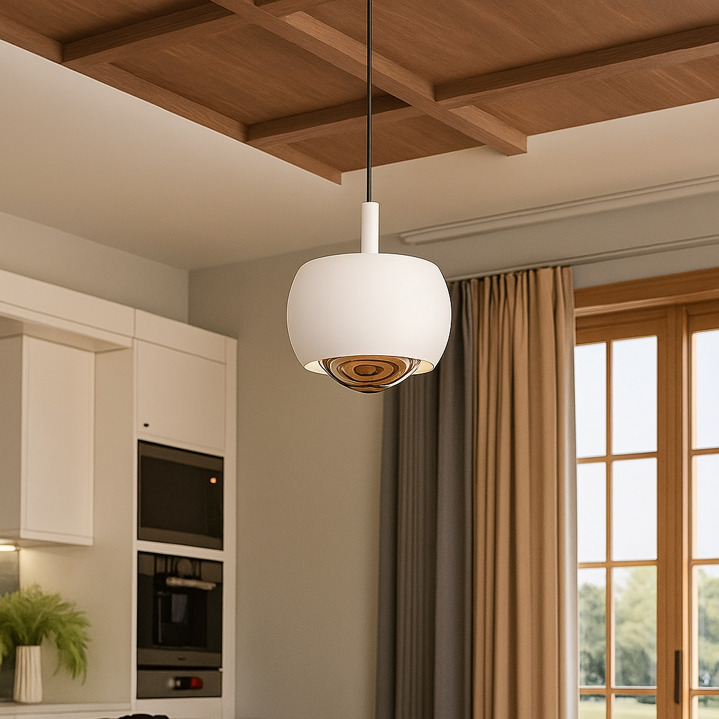 HaloForm – Minimalistisk pendellampe med LED-lys og elegant cirkulært design