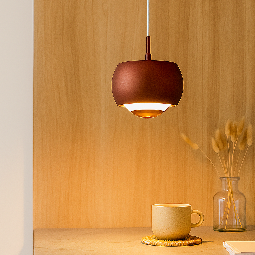 HaloForm – Minimalistisk pendellampe med LED-lys og elegant cirkulært design