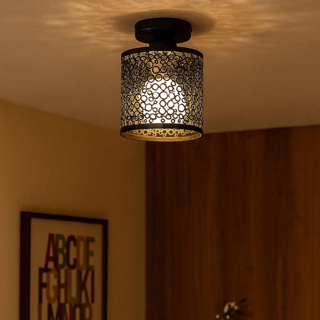 IronGlow – Industriel loftslampe med åbent rammedesign i vintagestil