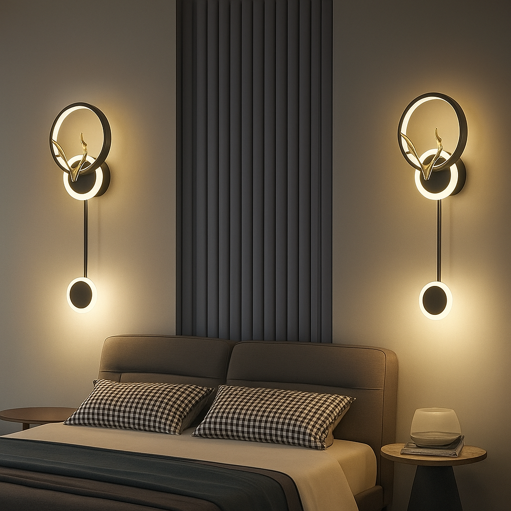 LumiNest – Elegant dobbeltlampe til minimalistisk og stemningsfuld belysning i hjemmet