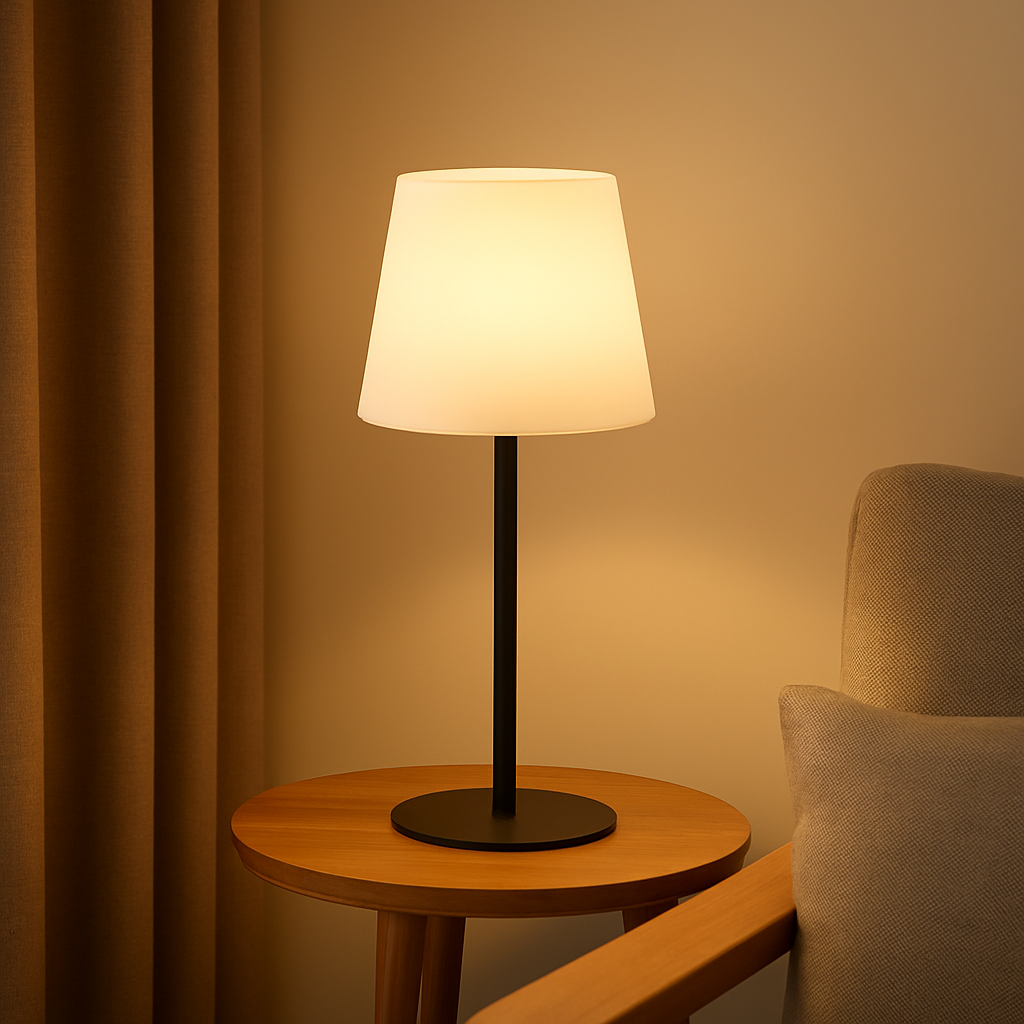 LumiGlow – Ledningsfri genopladelig lampe med justerbar varm belysning