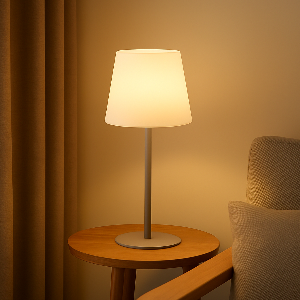 LumiGlow – Ledningsfri genopladelig lampe med justerbar varm belysning