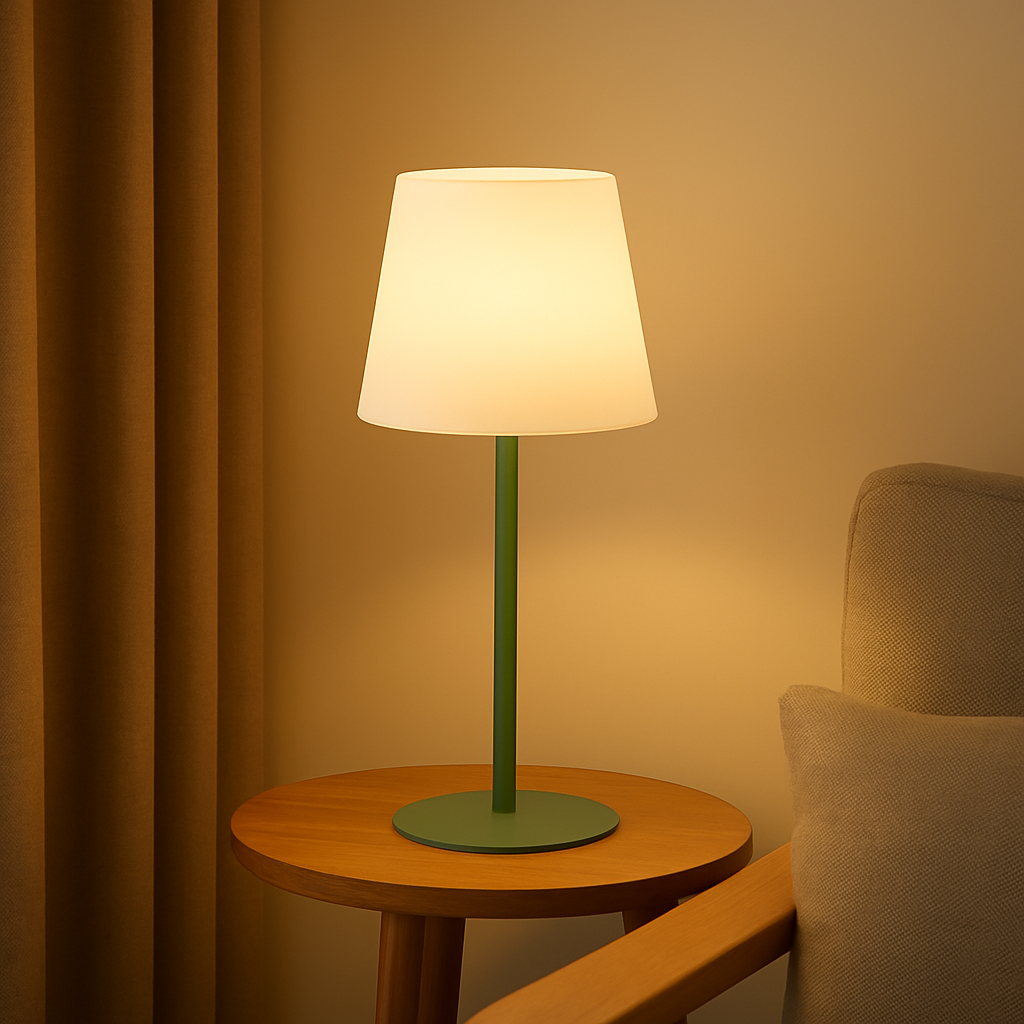 LumiGlow – Ledningsfri genopladelig lampe med justerbar varm belysning