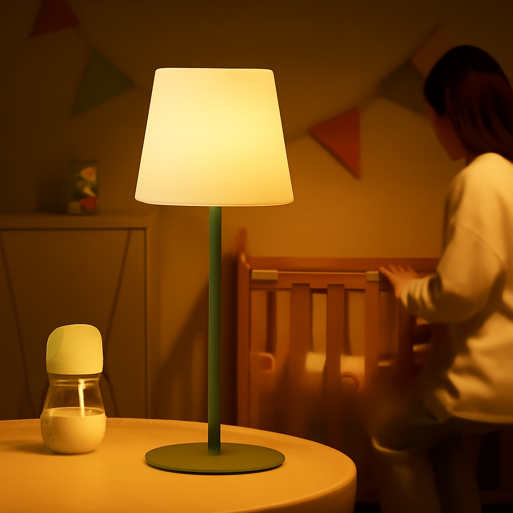 LumiGlow – Ledningsfri genopladelig lampe med justerbar varm belysning