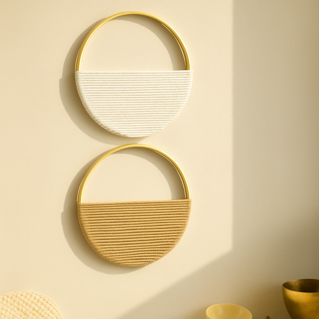 Willowloop – Cirkulært makrame-vægophæng med symmetrisk design