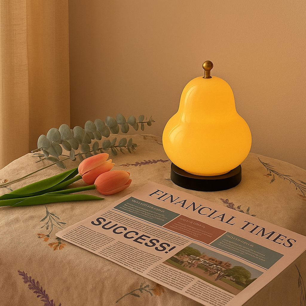 GlowPear – Pæreformet berøringsdæmpbar lampe med varmt lys