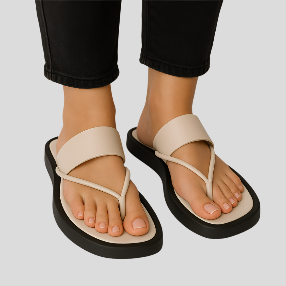 Mariani Dame Flip-flops med tykke såler – Stilfuld komfort til sommerdage