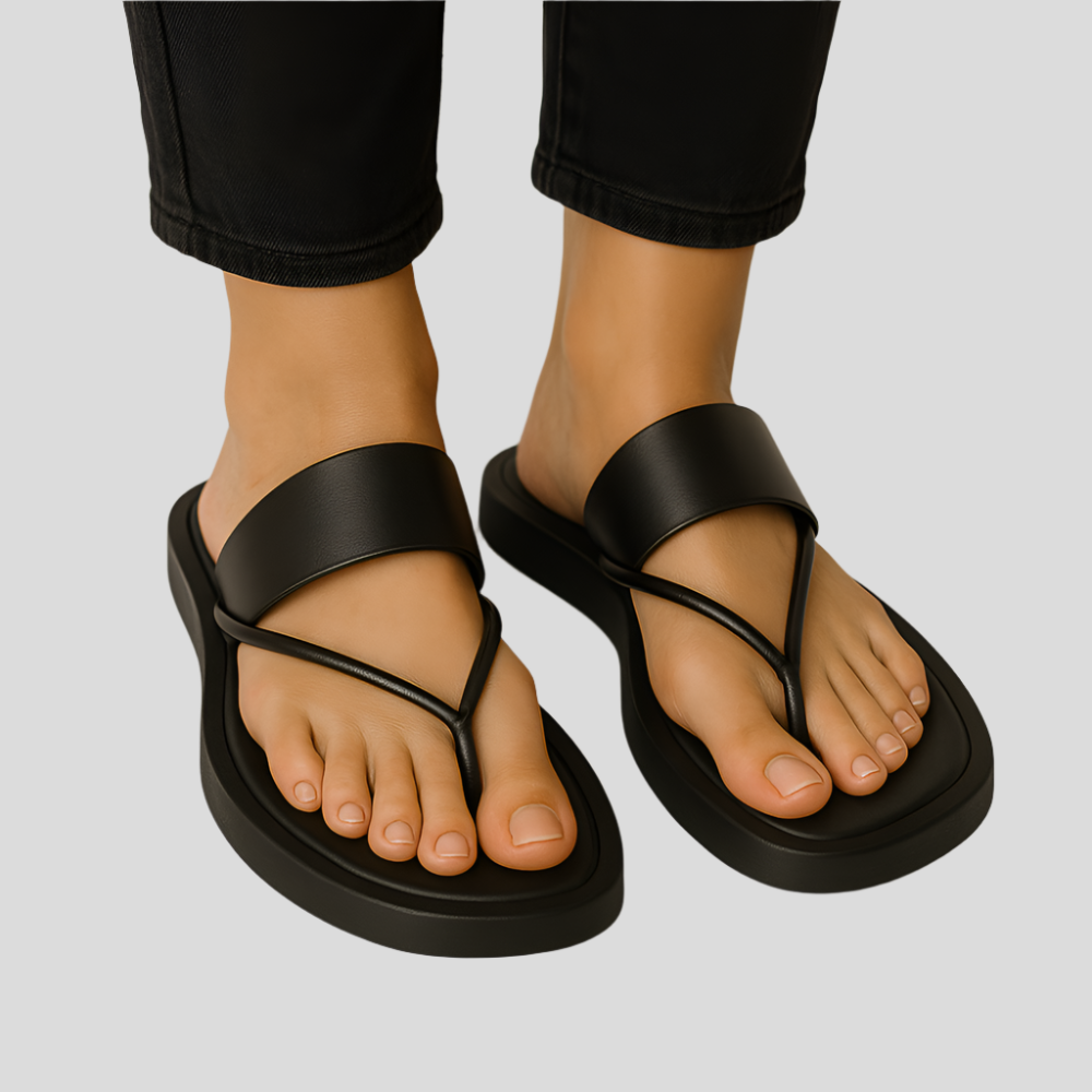 Mariani Dame Flip-flops med tykke såler – Stilfuld komfort til sommerdage