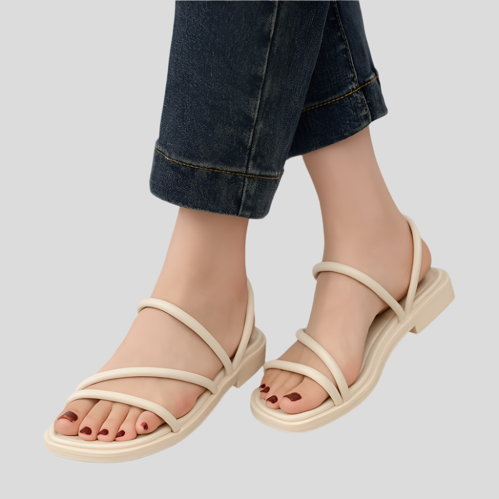 SquareStep Damesandaler med blokhæl – Elegant sommerfodtøj