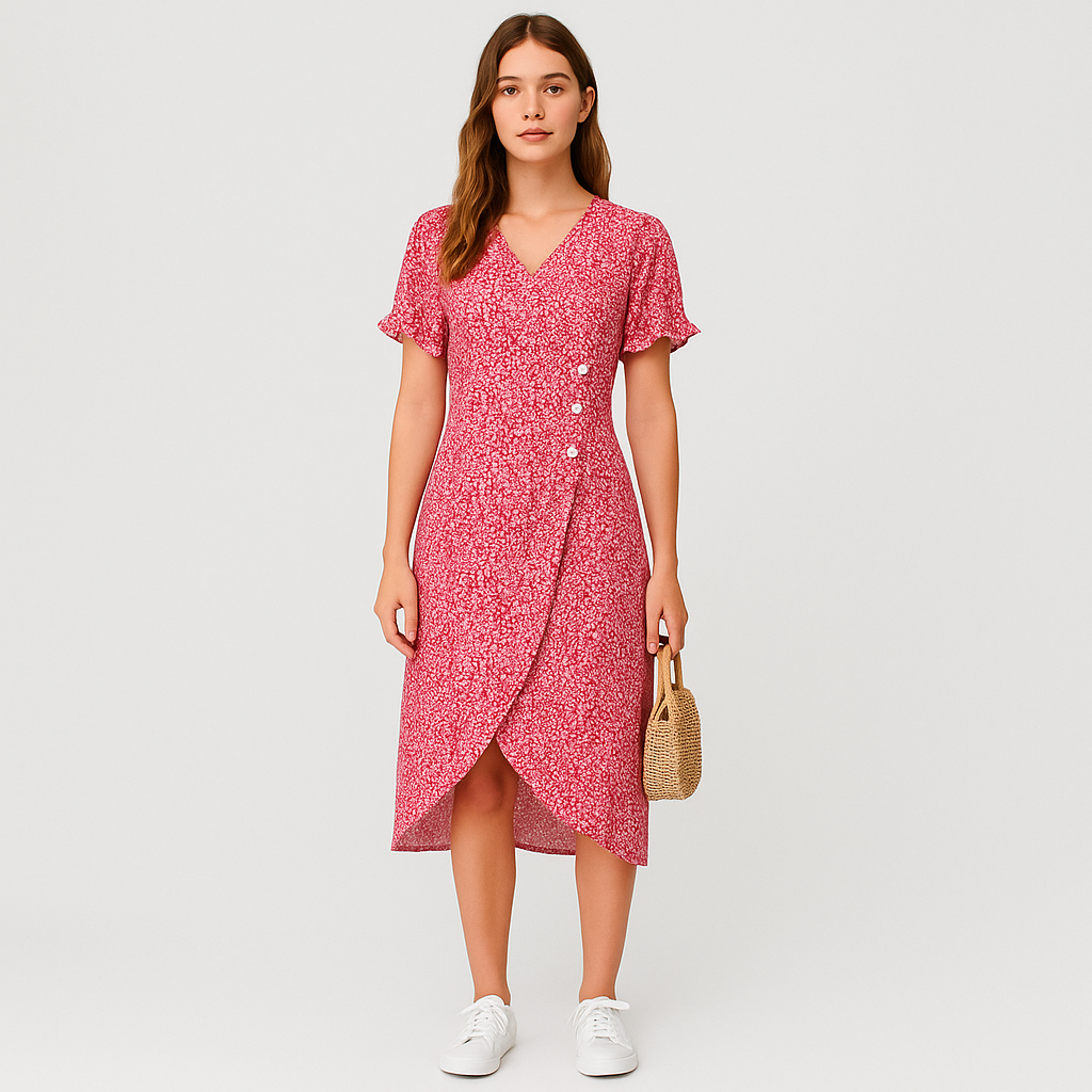 Amélie Ærmeløs Blomster Maxikjole – Elegant Aftenkjole