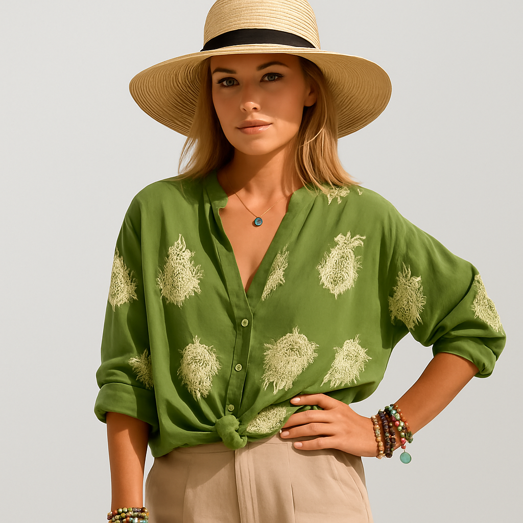 Isla Bohemian Chic sommerbluse – Let langærmet top