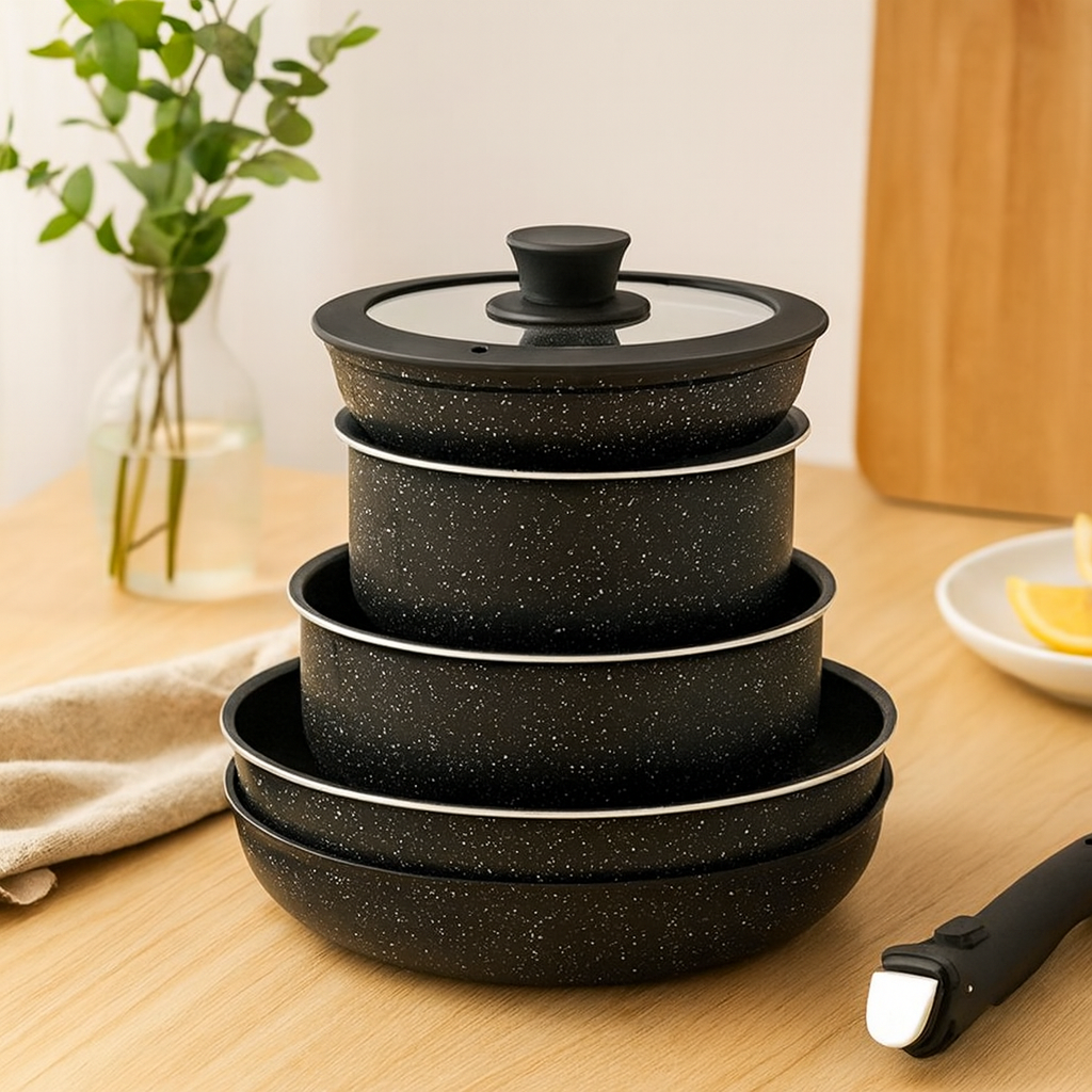 Cuisar | 5-delt keramisk non-stick køkkensæt