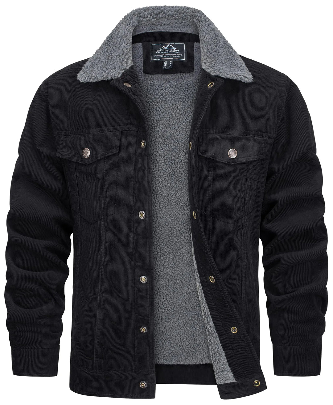 Mikelle - Sherpa-foret Corduroy-jakke