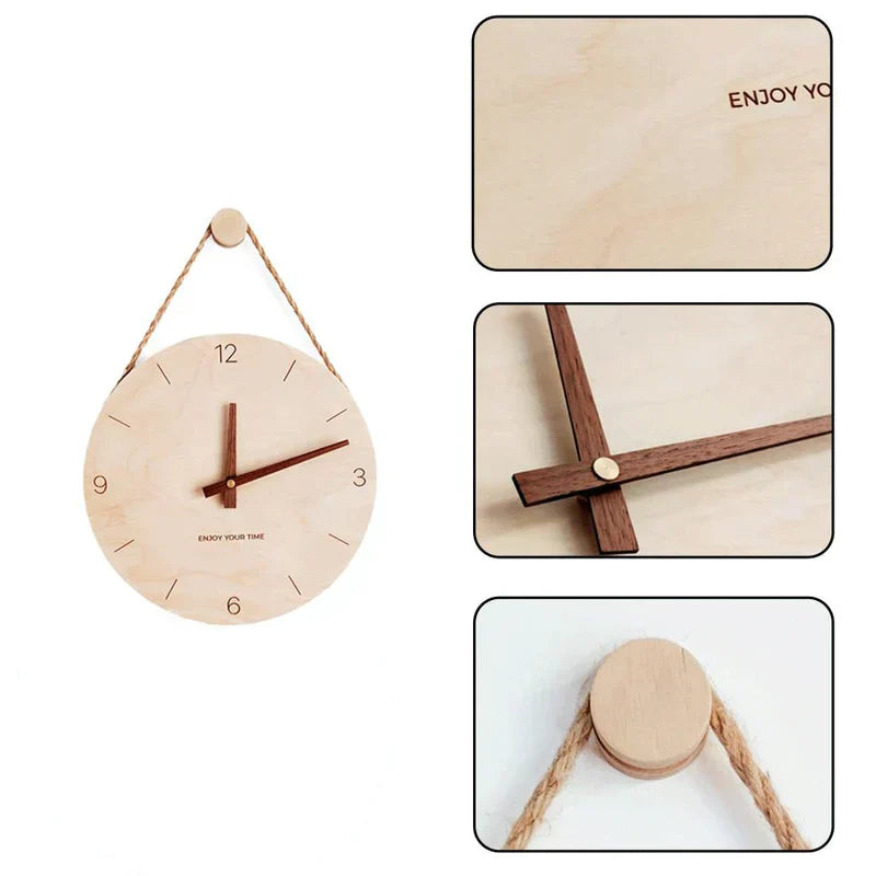 WoodHush Minimalistisk Vægur