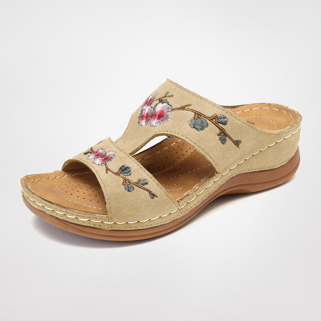Zenia - Blomster sandaler med ultimativ komfort