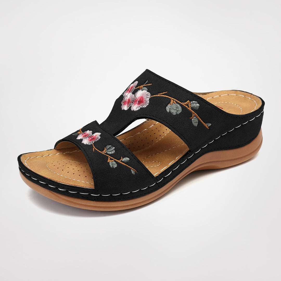 Zenia - Blomster sandaler med ultimativ komfort