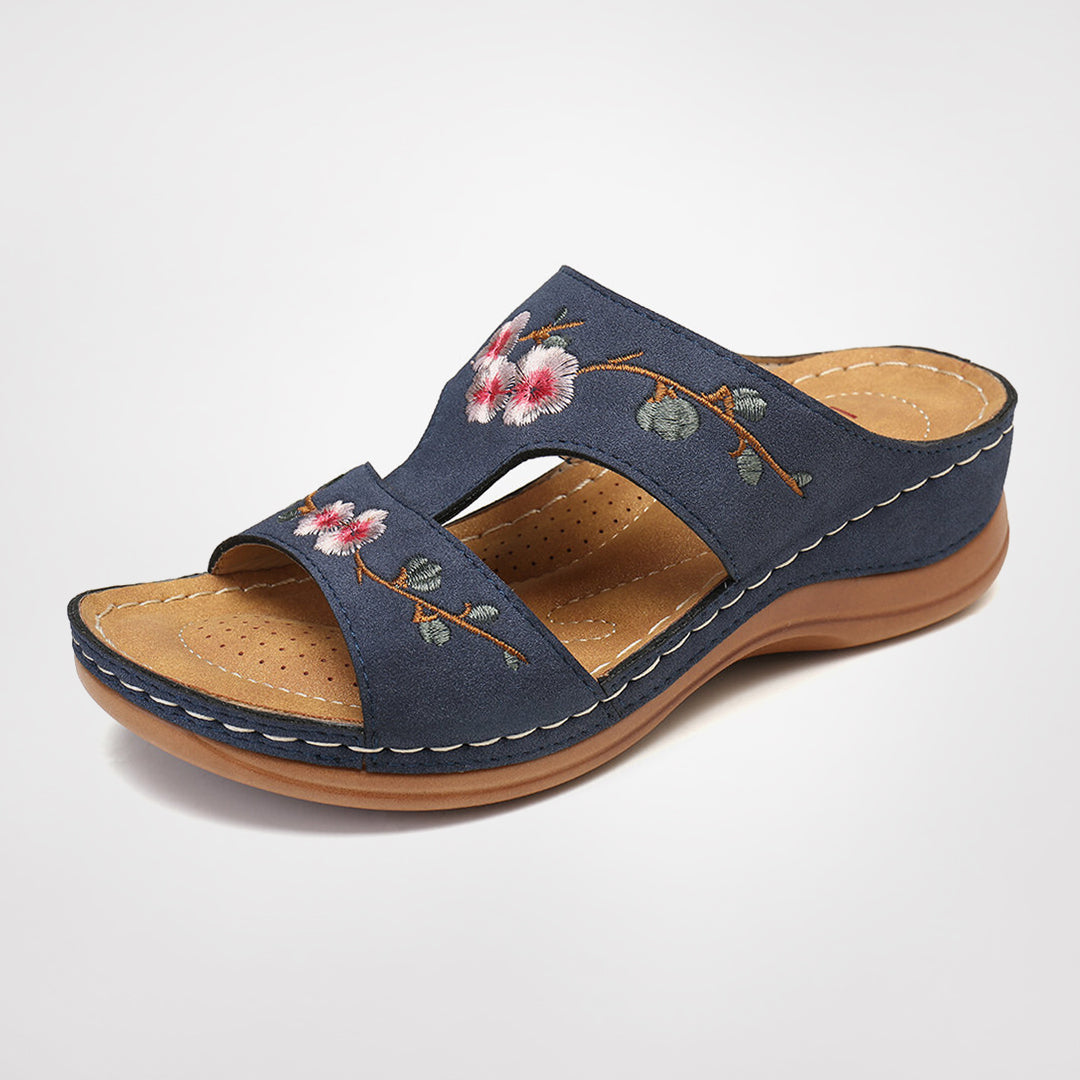 Zenia - Blomster sandaler med ultimativ komfort