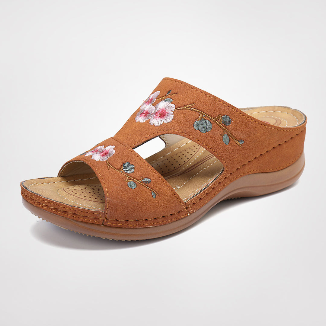 Zenia - Blomster sandaler med ultimativ komfort