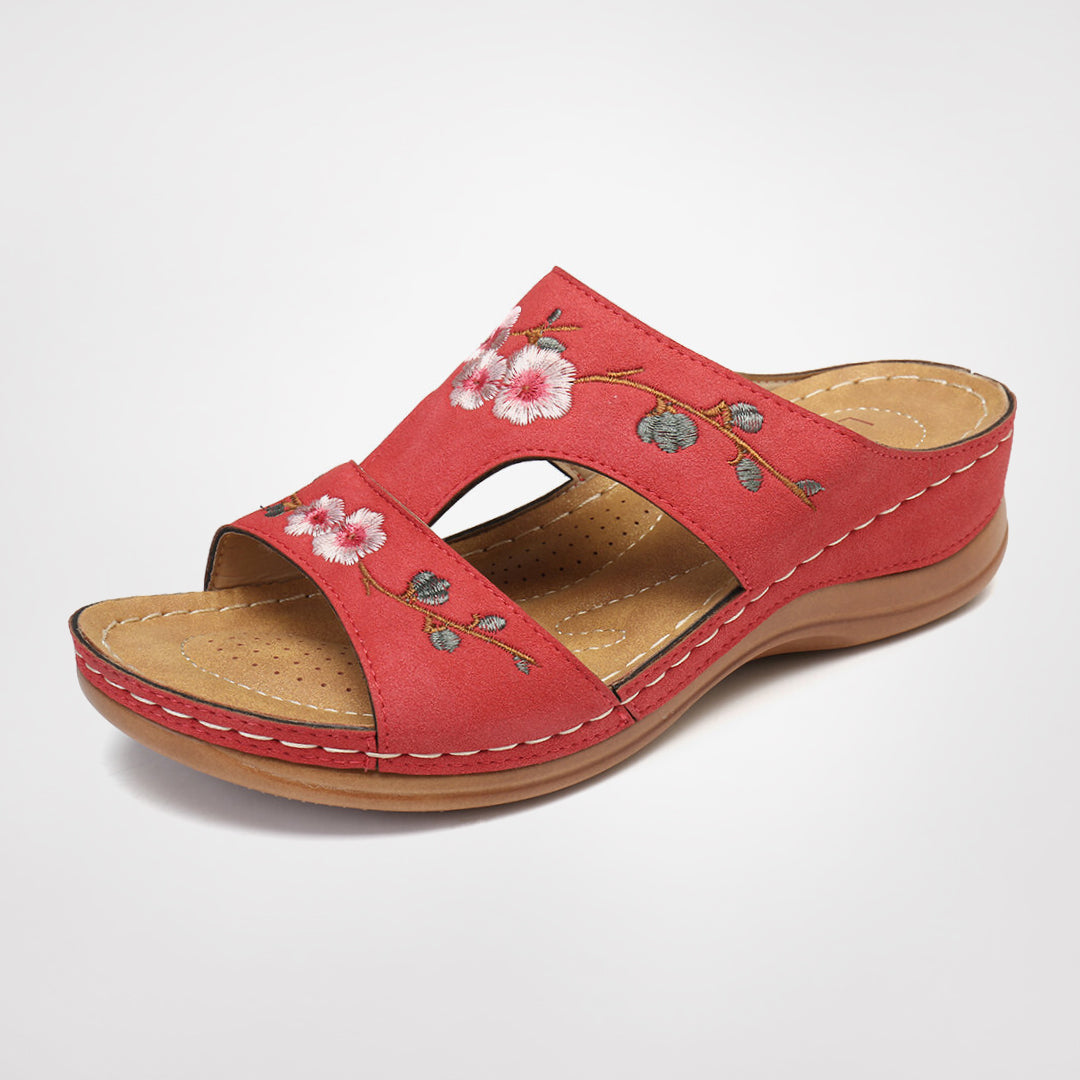 Zenia - Blomster sandaler med ultimativ komfort